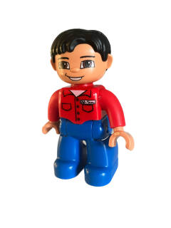 Lego® Duplo® postavička v červené košili